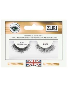 Zuri Human Hair Eyelashes 1 105 Black