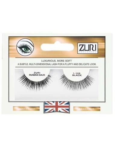 Zuri Human Hair Eyelashes 1 105 Black Zuri Human Hair Eyelashes 1 105 Black