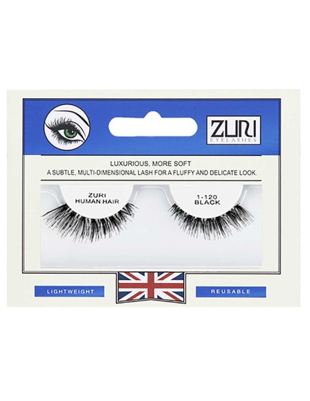 Zuri Human Hair Eyelashes 1 120 Black Zuri Human Hair Eyelashes 1 120 Black
