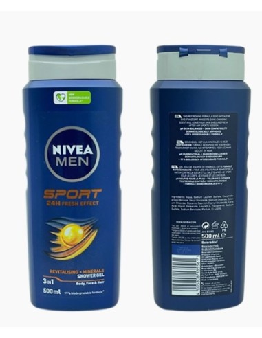 Nivea Men Sport 24H Fresh Effect Shower Gel Nivea Men Sport 24H Fresh Effect Shower Gel
