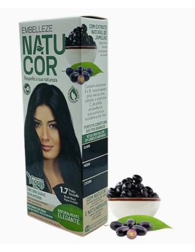 Natucor Vegan Ammonia Free Permanent Color 1.7 Bluish Black Natucor Vegan Ammonia Free Permanent Color 1.7 Bluish Black