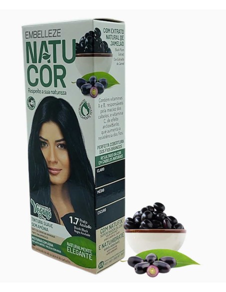 Natucor Vegan Ammonia Free Permanent Color 1.7 Bluish Black Natucor Vegan Ammonia Free Permanent Color 1.7 Bluish Black