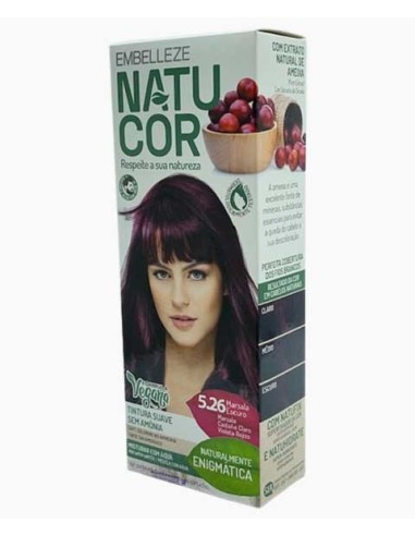 Natucor Vegan Ammonia Free Permanent Color 5.26 Marsala Dark Natucor Vegan Ammonia Free Permanent Color 5.26 Marsala Dark