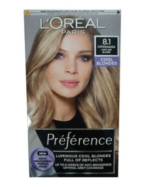 Preference Luminous Cool Blondes 8.1 Light Ash Blonde