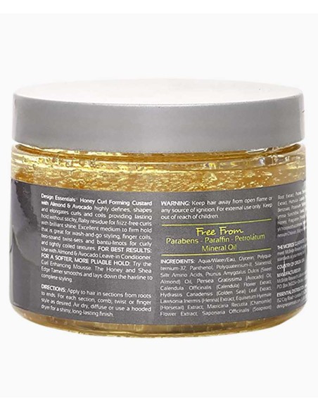 Natural Honey Curl Forming Custard With Almond And Avocado Natural Honey Curl Forming Custard With Almond And Avocado