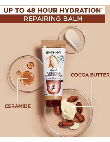 Garnier Hand Superfood Repairing Balm With Cocoa And Ceramide Garnier Hand Superfood Repairing Balm With Cocoa And Ceramide