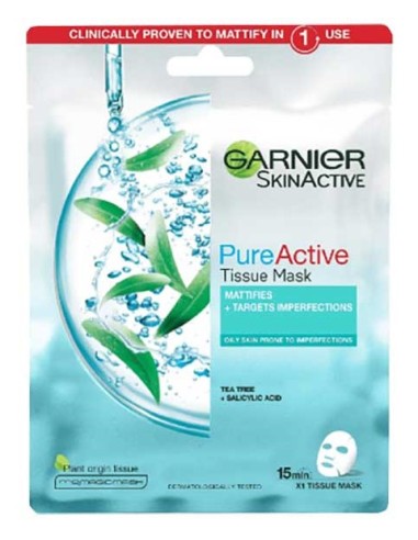 Skin Active Pure Active Tea Tree Plus Salicylic Acid Tissue Mask Skin Active Pure Active Tea Tree Plus Salicylic Acid Tissue Mask
