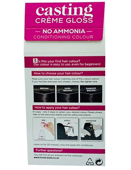 Casting Creme Gloss Conditioning Color 3102 Cool Dark Brown