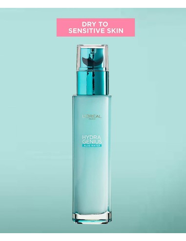 Hydra Genius Aloe Water 72H Liquid Moisturiser For Dry And Sensitive Skin Hydra Genius Aloe Water 72H Liquid Moisturiser For Dry And Sensitive Skin