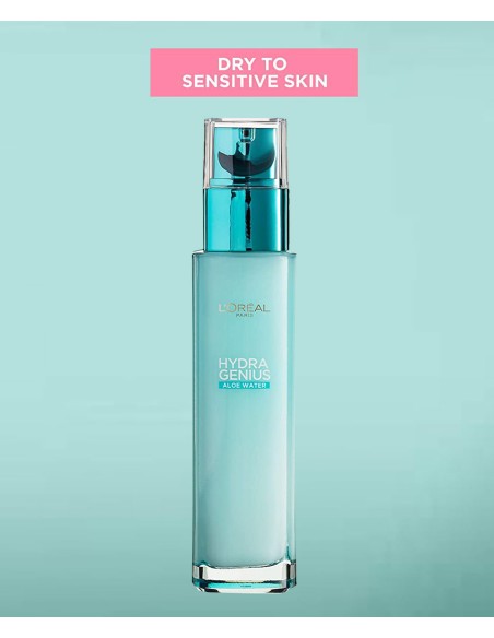 Hydra Genius Aloe Water 72H Liquid Moisturiser For Dry And Sensitive Skin Hydra Genius Aloe Water 72H Liquid Moisturiser For Dry And Sensitive Skin