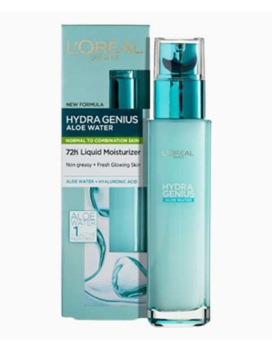 Hydra Genius Aloe Water 72H Liquid Moisturiser For Normal To Combination Skin Hydra Genius Aloe Water 72H Liquid Moisturiser For Normal To Combination Skin
