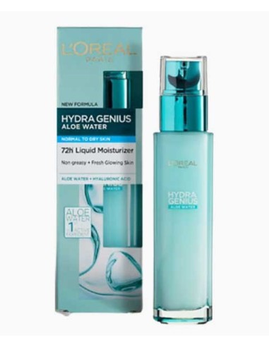Hydra Genius Aloe Water 72H Liquid Moisturiser For Normal To Dry Skin Hydra Genius Aloe Water 72H Liquid Moisturiser For Normal To Dry Skin