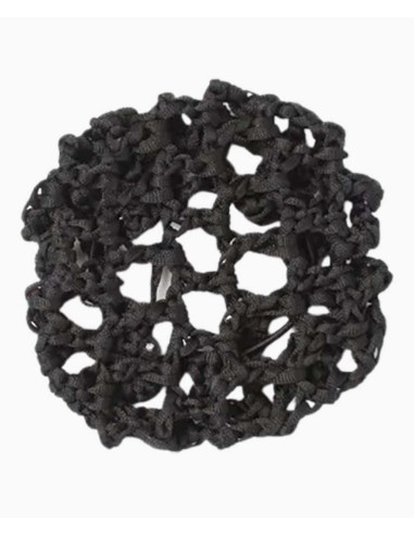 Black Shiny Bun Net 5691