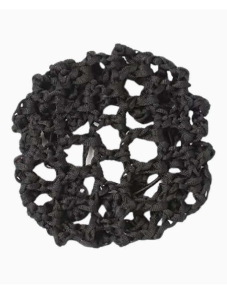 Black Shiny Bun Net 5691