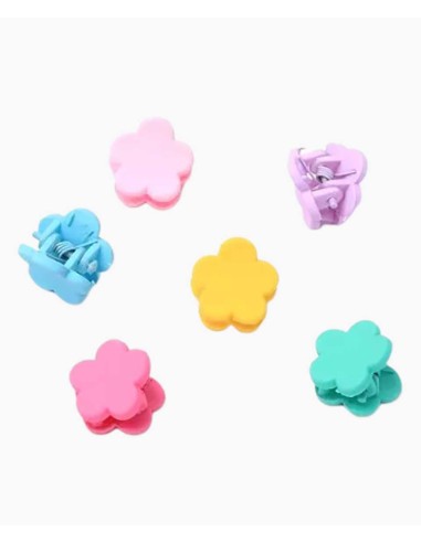 Card Of 6 Flower Mini Clamps 8201