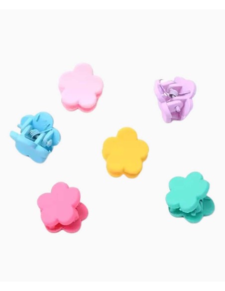 Card Of 6 Flower Mini Clamps 8201