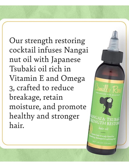 Camille Rose Nangai And Tsubaki Strength Restore Hair Oil