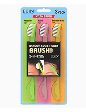 24 Hour Edge Tamer 2 In 1 Nylon Brush & Comb