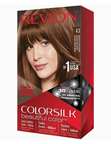 Colorsilk Beautiful Color Permanent Hair Color 43 Medium Golden Brown Colorsilk Beautiful Color Permanent Hair Color 43 Medium Golden Brown