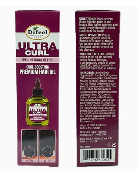 Difeel Ultra Curl Boosting Premium Hair Oil