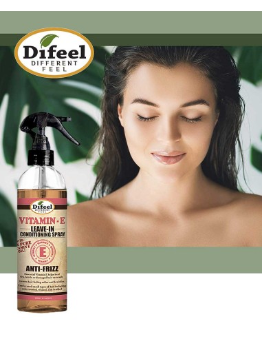 Difeel Vitamin E Anti Frizz Leave In Conditioning Spray