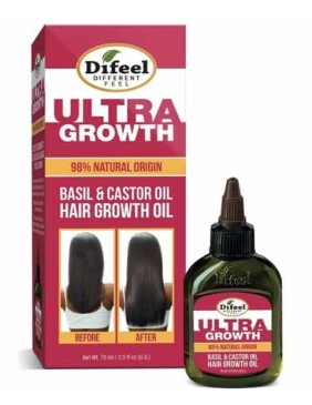 Difeel 99 Percent Natural Ultra Growth Basil & Castor Oil Hair Growth Oil