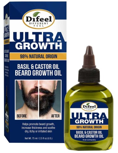 Difeel Ultra Growth Basil And Castor Beard Growth Oil