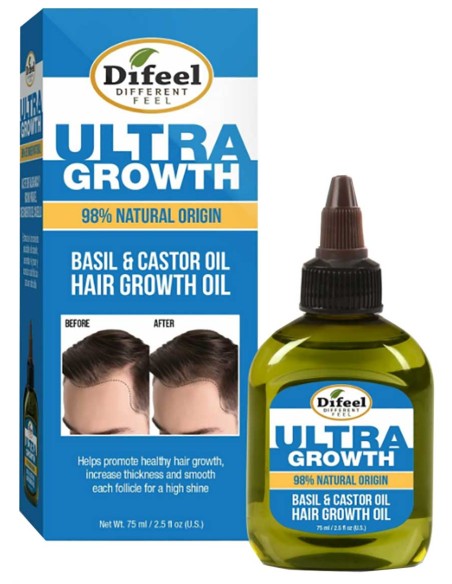 Difeel Ultra Growth Basil And Castor Hair Growth Oil