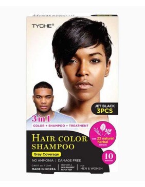 Tyche 3IN1 Hair Color Shampoo Jet Black
