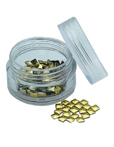 Nail Art Charm Gold Square Studs Nail Art Charm Gold Square Studs