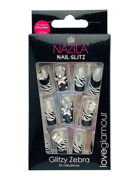 Nail Glitz Love Glamour Glitzy Zebra