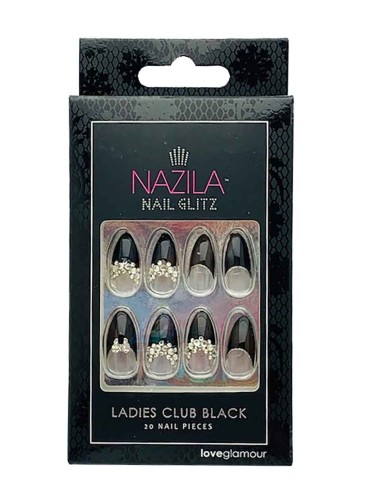 Nail Glitz Love Glamour Ladies Club Black Nail Glitz Love Glamour Ladies Club Black