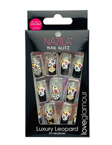 Nail Glitz Love Glamour Luxury Leopard