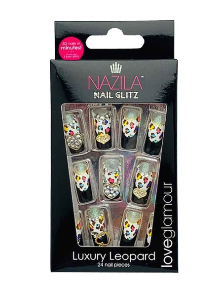 Nail Glitz Love Glamour Luxury Leopard