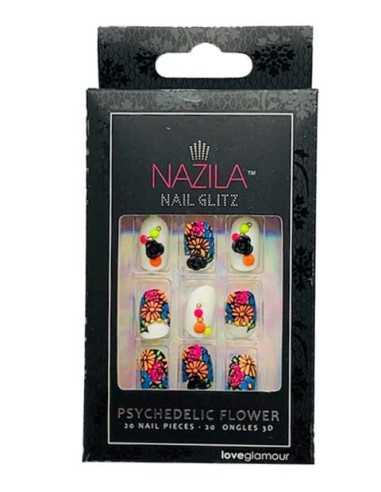 Nail Glitz Love Glamour Psychedelic Flower Nail Glitz Love Glamour Psychedelic Flower