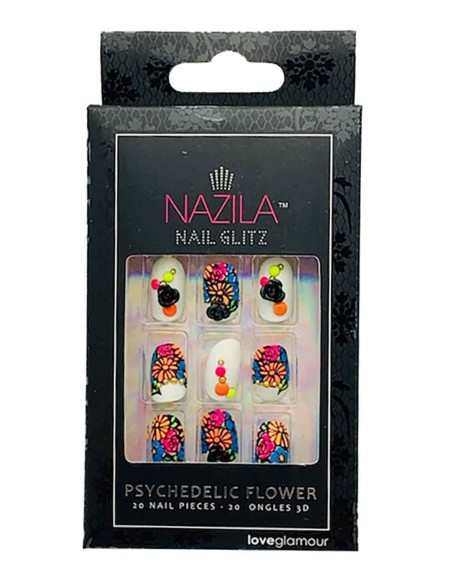 Nail Glitz Love Glamour Psychedelic Flower Nail Glitz Love Glamour Psychedelic Flower