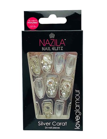 Nail Glitz Love Glamour Silver Carat Nail Glitz Love Glamour Silver Carat