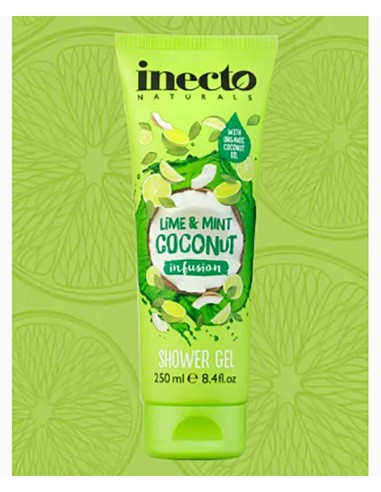 Inecto Naturals Lime And Mint Coconut Infusion Shower Gel Inecto Naturals Lime And Mint Coconut Infusion Shower Gel