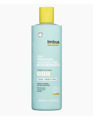 Imbue 01 Cleanse Curl Awakening Sulphate Free Cream Cleanser Imbue 01 Cleanse Curl Awakening Sulphate Free Cream Cleanser