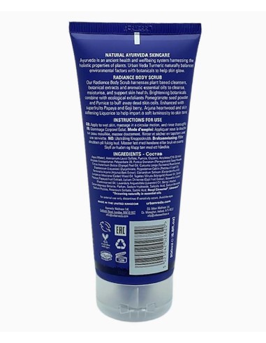 Urban Veda Turmeric Botanics Radiance Body Scrub