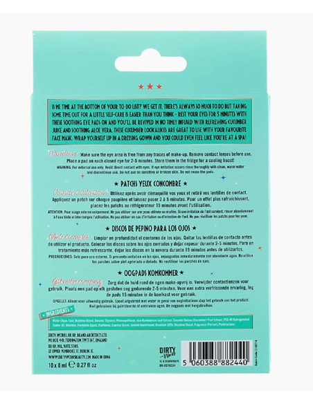 Dirty Works Easy On The Eyes Soothing Cucumber Eye Pads Dirty Works Easy On The Eyes Soothing Cucumber Eye Pads