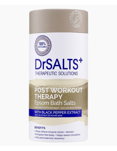 Dr Salts Post Workout Therapy Epsom Bath Salts Dr Salts Post Workout Therapy Epsom Bath Salts