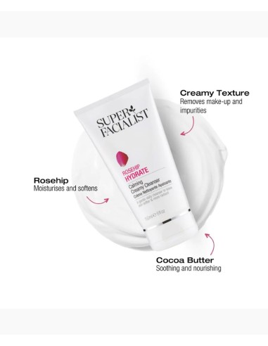 Super Facialist Rosehip Hydrate Calming Creamy Cleanser