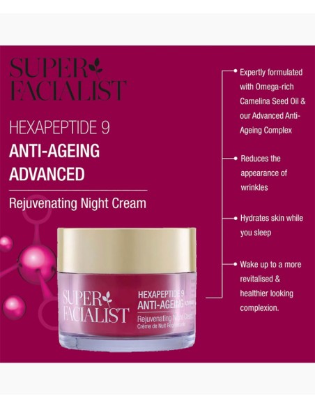 Super Facialist Hexapeptide 9 Anti Ageing Rejuvenating Night Cream Super Facialist Hexapeptide 9 Anti Ageing Rejuvenating Night Cream