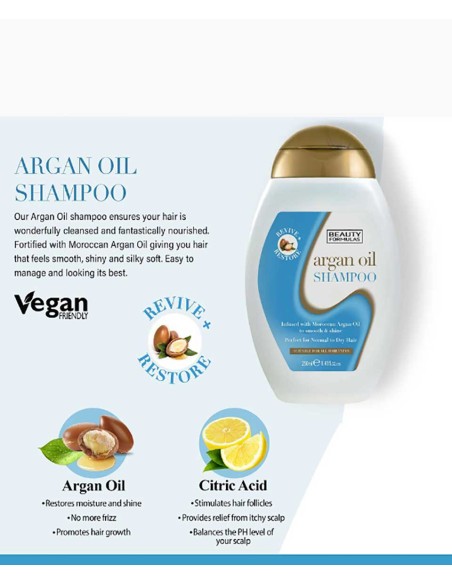 Beauty Formulas Argan Oil Shampoo Beauty Formulas Argan Oil Shampoo