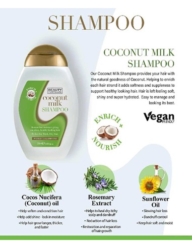 Beauty Formulas Coconut Milk Shampoo