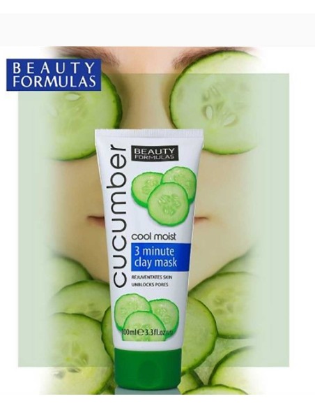 Beauty Formulas Cucumber Cool Moist 3 Min Clay Mask Beauty Formulas Cucumber Cool Moist 3 Min Clay Mask