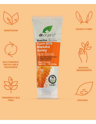 Bioactive Skincare Organic Manuka Honey Face Scrub Bioactive Skincare Organic Manuka Honey Face Scrub