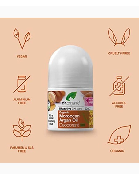 Bioactive Skincare Organic Moroccan Argan Oil Deodorant Roll On