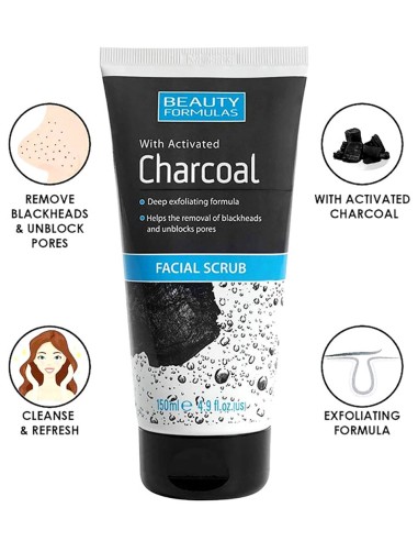 Beauty Formulas With Activated Charcoal Facial Scrub Beauty Formulas With Activated Charcoal Facial Scrub